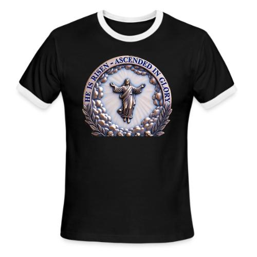 He Is Risen Ascended In Glory T Shirt, Gift - Men's Ringer T-Shirt