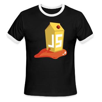 OWASP Juice Shop - Men's Ringer T-Shirt - black/white - Front - Jackson (183cm)