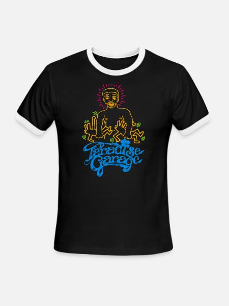 Paradise Garage - Men's Ringer T-Shirt - black/white