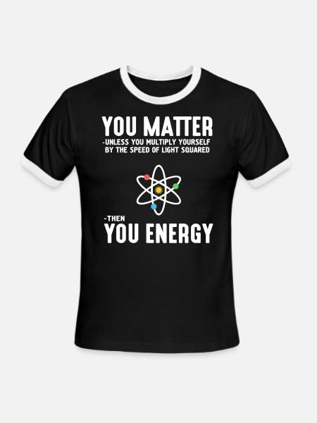 You matter unless you multiply yourself by the - Men's Ringer T-Shirt - black/white