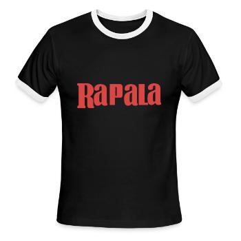 New Rapala Pro Bass Fishing Lures Tools - Men's Ringer T-Shirt - black/white - Front - Jackson (183cm)