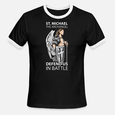 St Michael the Archangel Saints Angel Catholic tee' Men's T-Shirt