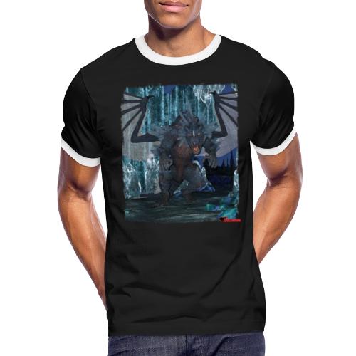 Wyldesigns: Ice Dragon In Crystal Cave - Men's Ringer T-Shirt