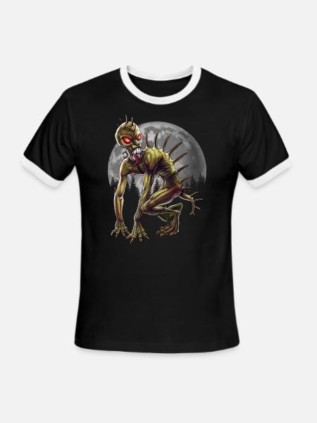 Chupacabra - Men's Ringer T-Shirt - black/white