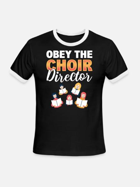 Choir Singer Musical Choir Chorister Choir - Men's Ringer T-Shirt - black/white
