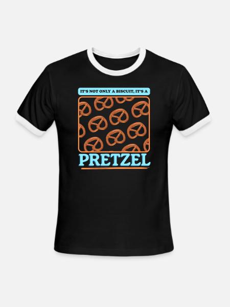 Pretzels It's A Pretzels - Men's Ringer T-Shirt - black/white