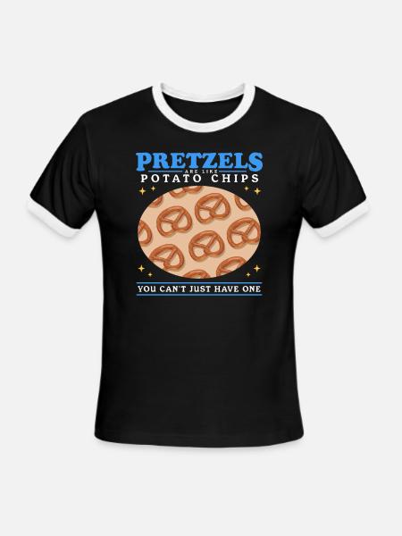 Pretzels Are Like Pretzel - Men's Ringer T-Shirt - black/white