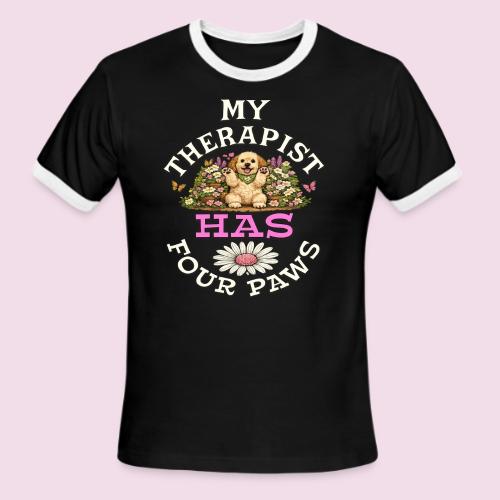 My Therapist Has Four Paws - Men's Ringer T-Shirt