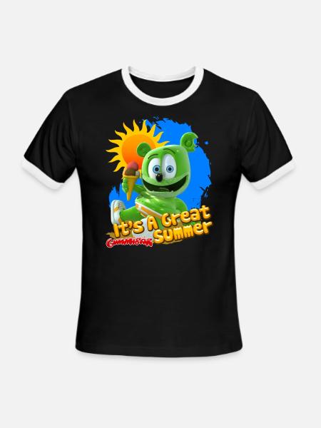 It's A Great Summer - Men's Ringer T-Shirt - black/white