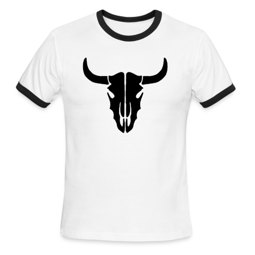 Longhorn skull - Men's Ringer T-Shirt