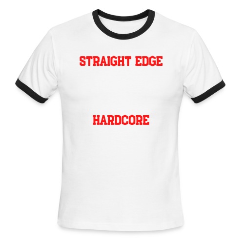 Straight Edge XXX Hardcore - Men's Ringer T-Shirt