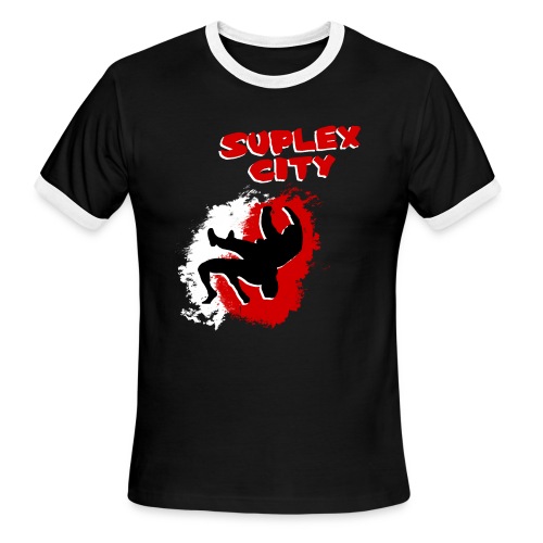 Suplex City (Womens) - Men's Ringer T-Shirt