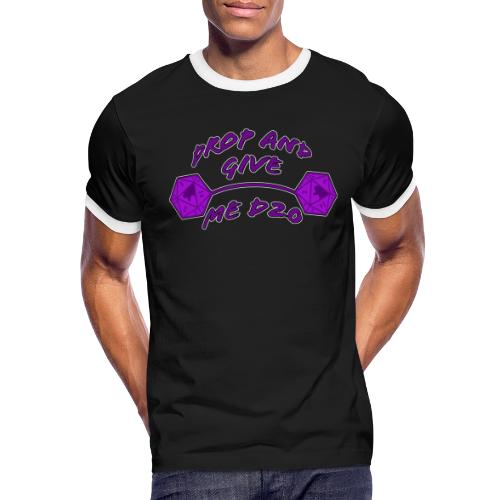 Drop and Give Me D20 - Men's Ringer T-Shirt