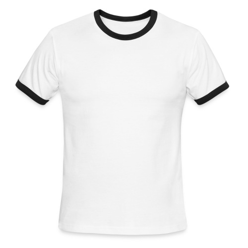 Strong As Fuck (in white letters) - Men's Ringer T-Shirt