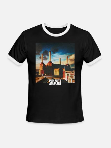 Pink Floyd Animals Album Cover - Men's Ringer T-Shirt - black/white