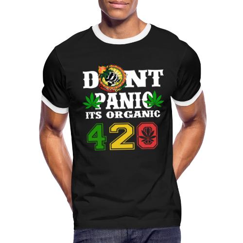 Joking 420 Organic Smoke Weed Marijuana Design - Men's Ringer T-Shirt