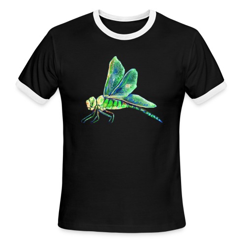green dragonfly - Men's Ringer T-Shirt