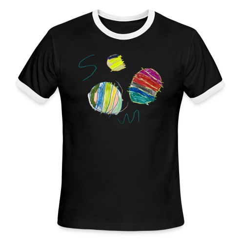 Three basketballs. - Men's Ringer T-Shirt