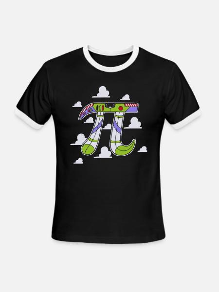 pi day - Men's Ringer T-Shirt - black/white