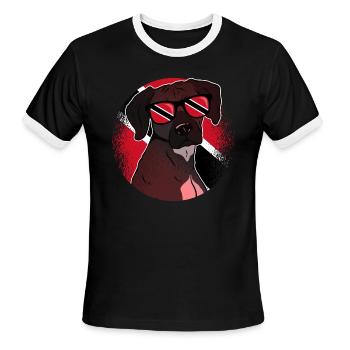 Trinidad and Tobago - Men's Ringer T-Shirt - black/white - Front - Jackson (183cm)