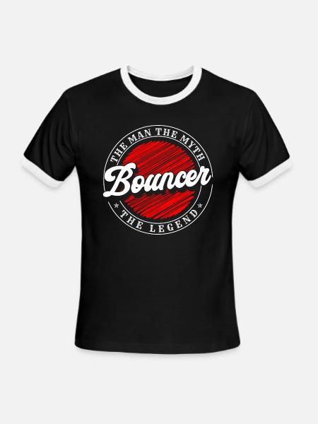 Bouncer Profession Strong - Men's Ringer T-Shirt - black/white