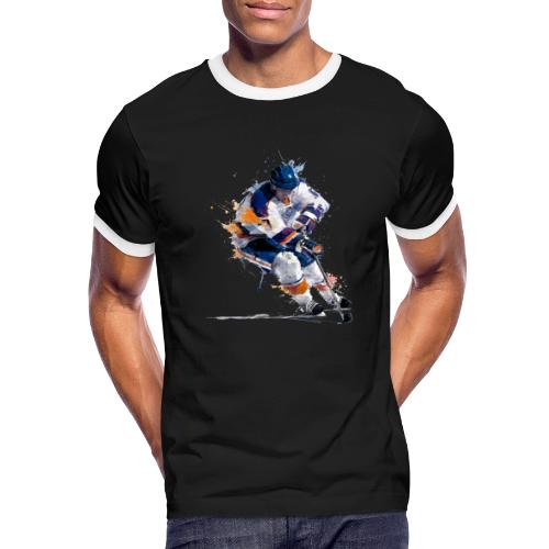 Hockey: Icy Streaks - Men's Ringer T-Shirt