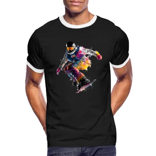 Snowboarding: Frozen Palette - Men's Ringer T-Shirt