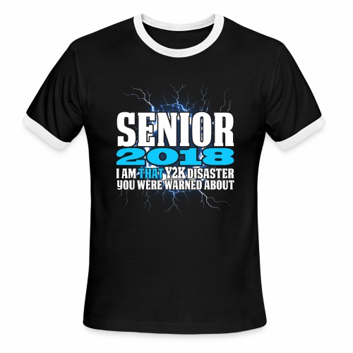 Senior 2018 Y2K - Men's Ringer T-Shirt
