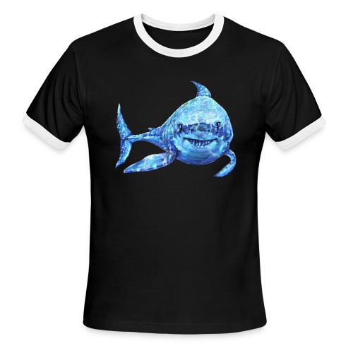 sharp shark - Men's Ringer T-Shirt