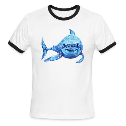 sharp shark - Men's Ringer T-Shirt