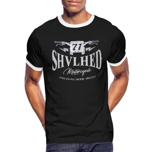 SHVLHED Motorcycle - Milwaukee Iron - Men's Ringer T-Shirt