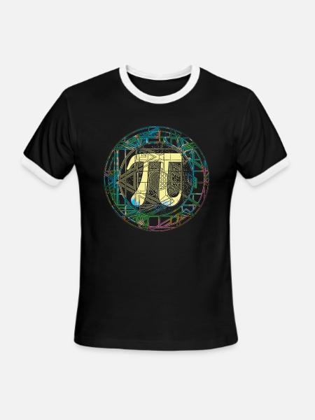 Everyday should be Pi Day - Men's Ringer T-Shirt - black/white