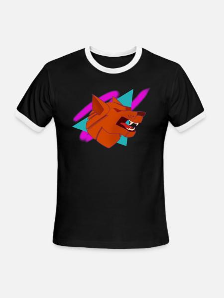 80s Clan - Men's Ringer T-Shirt - black/white