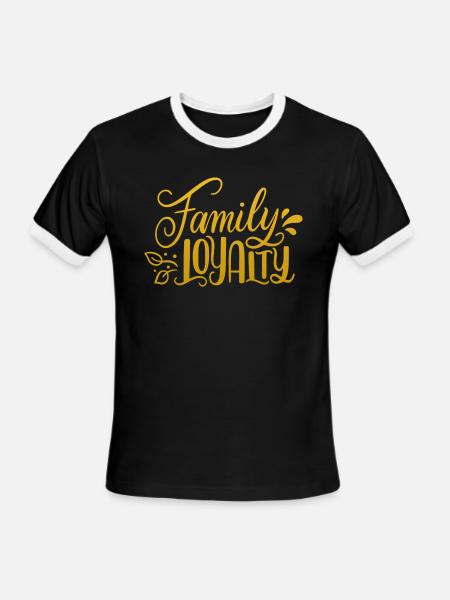 Family Loyalty - Men's Ringer T-Shirt - black/white