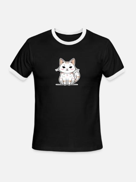 Cuty - Men's Ringer T-Shirt - black/white