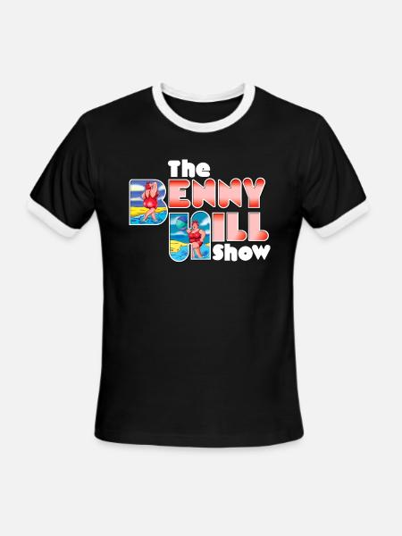 Mod2 The Benny Hill Show British Comedy Actor boy - Men's Ringer T-Shirt - black/white