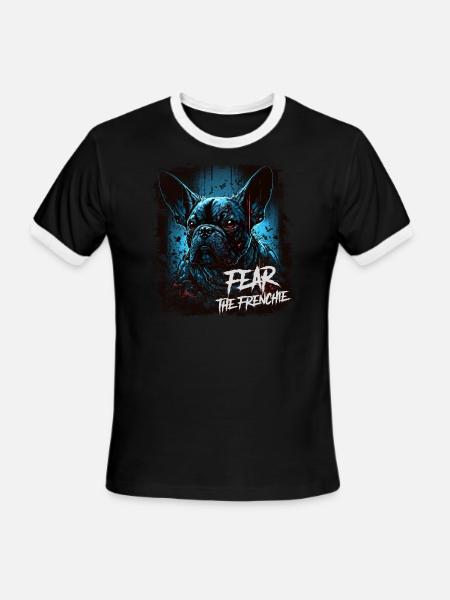 Fear the Frenchie - Men's Ringer T-Shirt - black/white