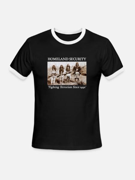 Frontier Valor Portrait - Men's Ringer T-Shirt - black/white