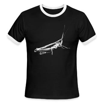 Grasshopper / white / graphic - Men's Ringer T-Shirt - black/white - Front - Jackson (183cm)
