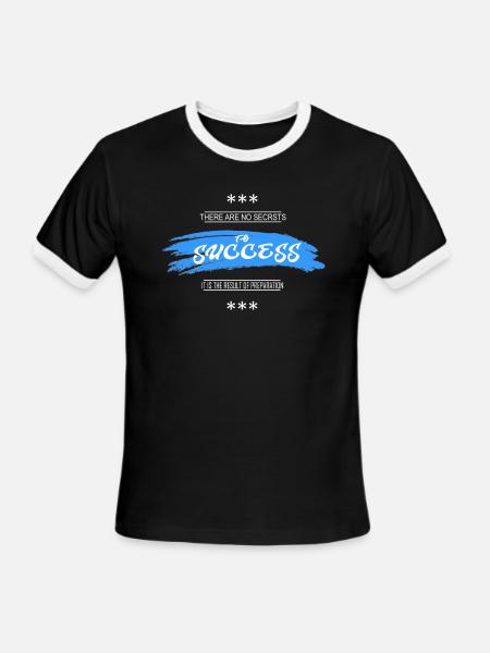 success - Men's Ringer T-Shirt - black/white