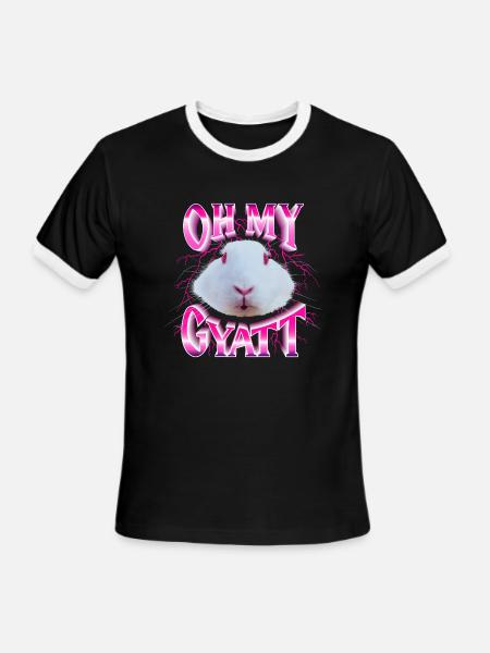 Oh My Gyatt - Men's Ringer T-Shirt - black/white