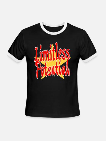 Limitless Potential - Men's Ringer T-Shirt - black/white