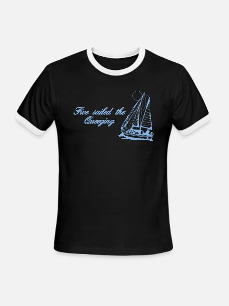 Five Sailed The Queeging - Men's Ringer T-Shirt - black/white