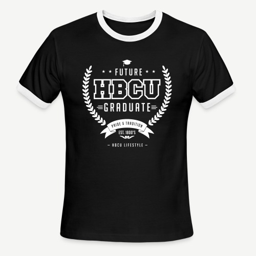 Future HBCU Graduate - Men's Ivory and Navy T-shir - Men's Ringer T-Shirt