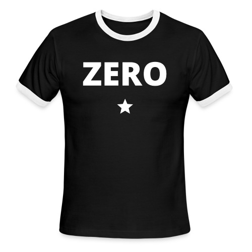 ZERO (star) - Men's Ringer T-Shirt