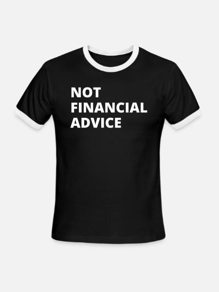 Not Financial Advice - Men's Ringer T-Shirt - black/white