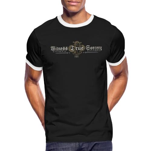 Witness True Sorcery Logo - Men's Ringer T-Shirt