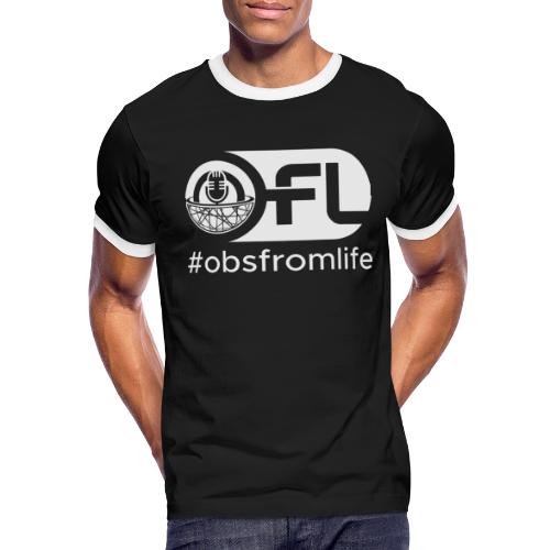 Observations from Life Logo with Hashtag - Men's Ringer T-Shirt