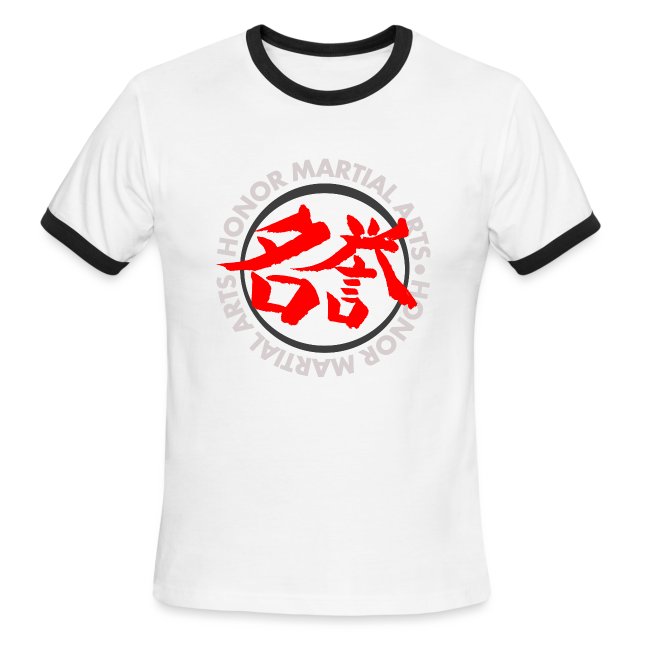 Honor Martial Arts Kanji Design Light Shirts