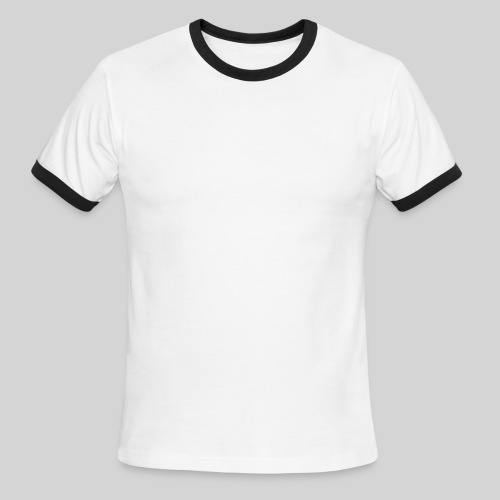 Action Fiction Logo (White) - Men's Ringer T-Shirt